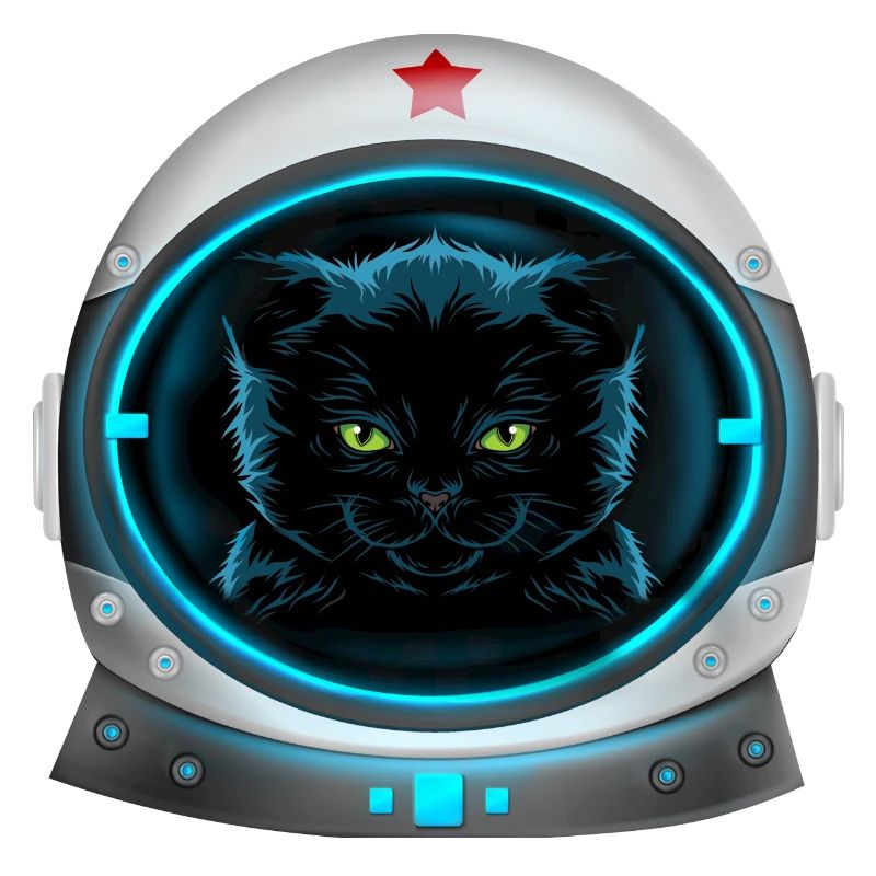 angry space cat Astronaut