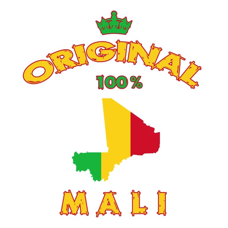 Drapeau du Mali 100 % original