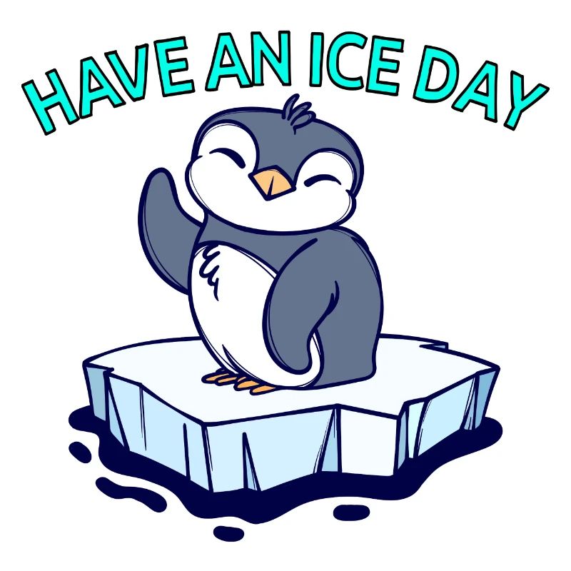 Cool Penguin Ice Statement Bird Animal Antarctica