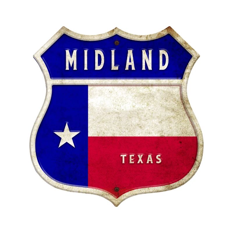 Design du drapeau Midland Texas