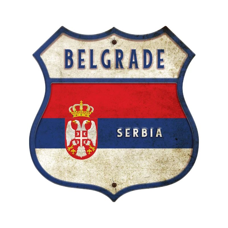 Conception du drapeau des armoiries de Belgrade,