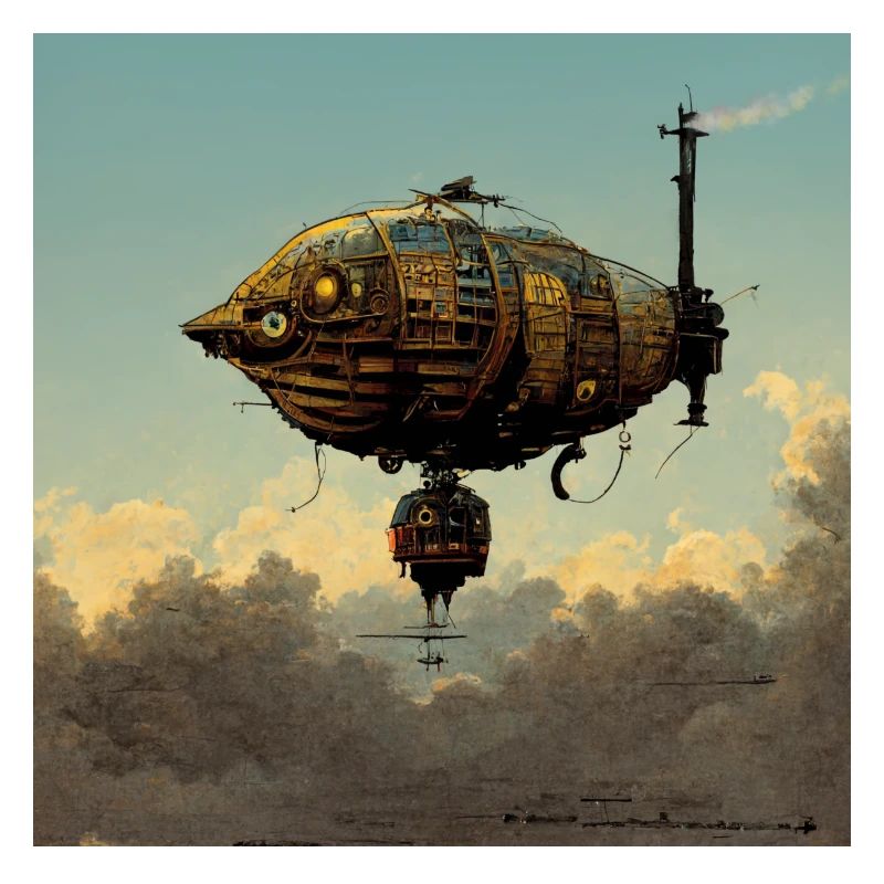 Dirigeable Steampunk