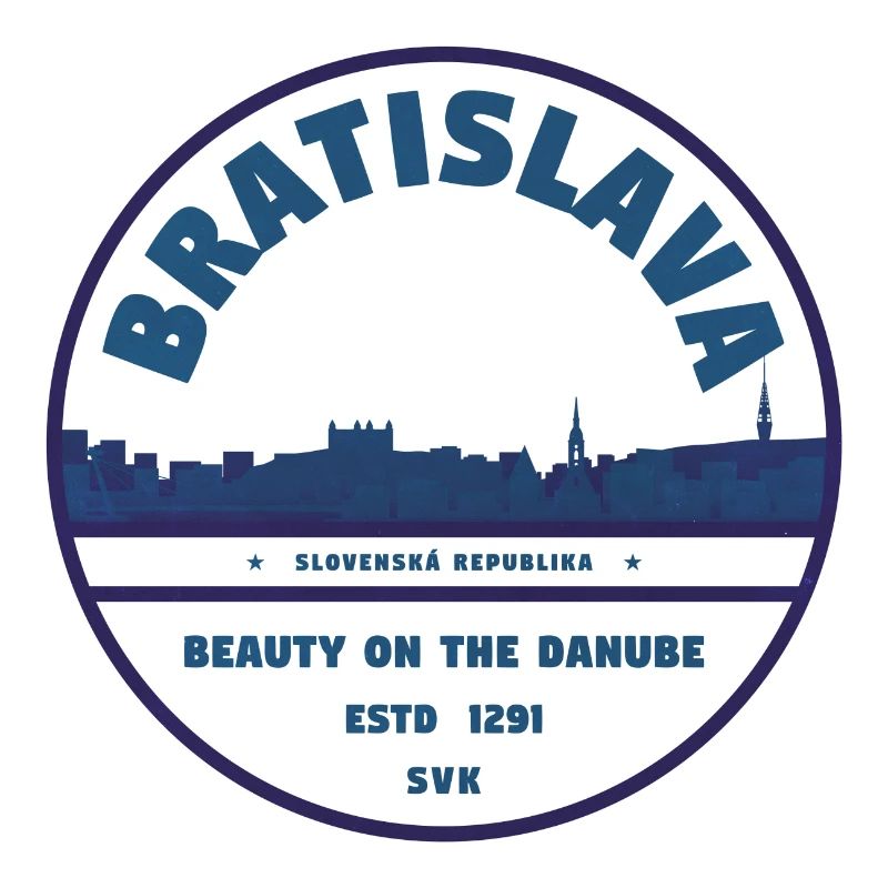 Bratislava Danube Skyline Emblem