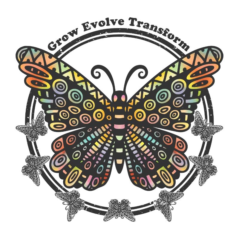 Boho Style Schmetterling - Grow Evolve Transform