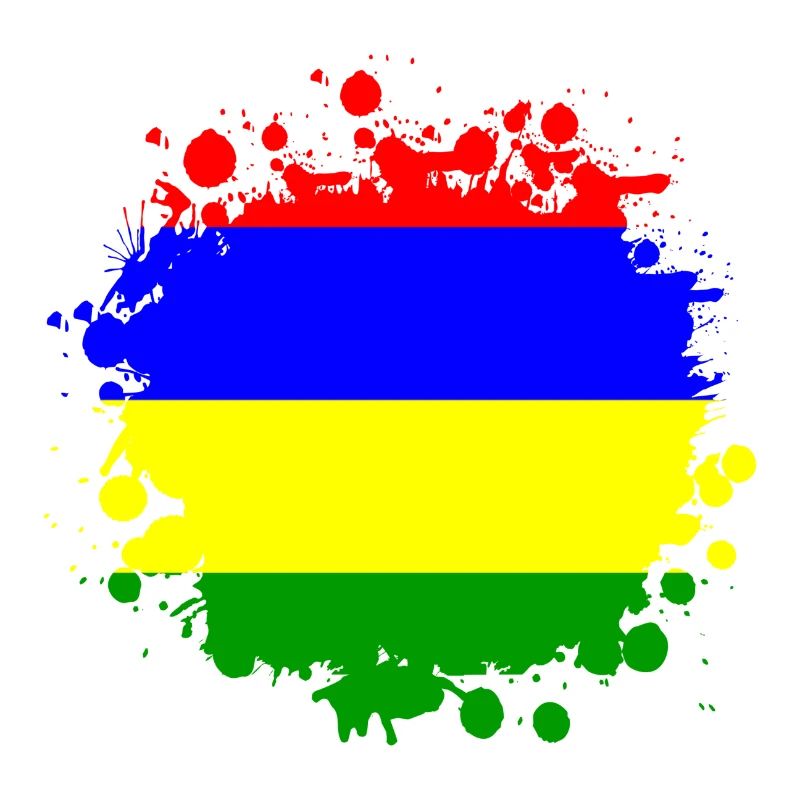Mauritius Klecks Flaggen Design