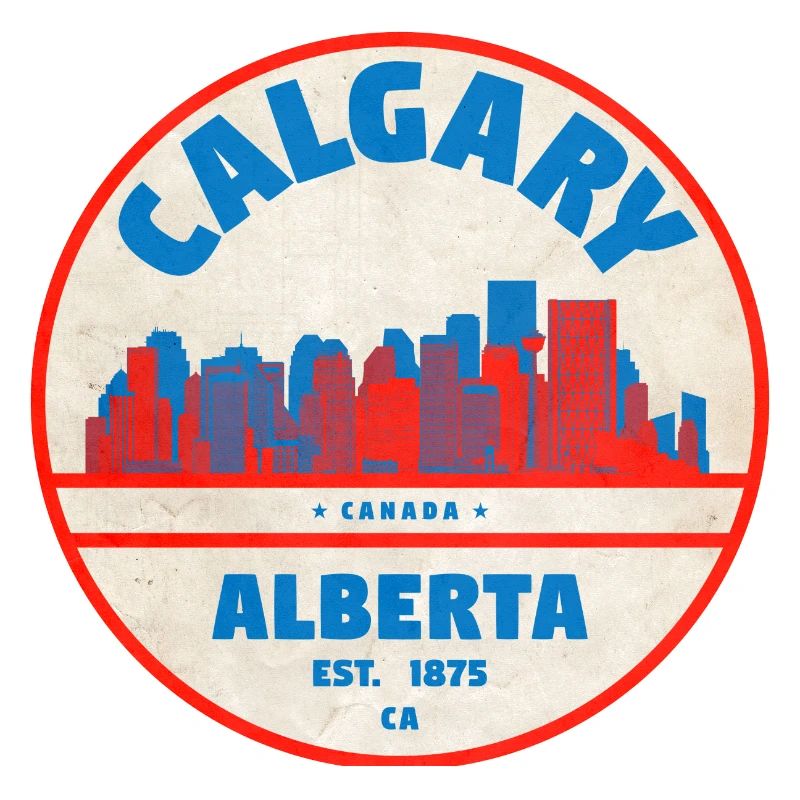 Calgary Skyline Vintage
