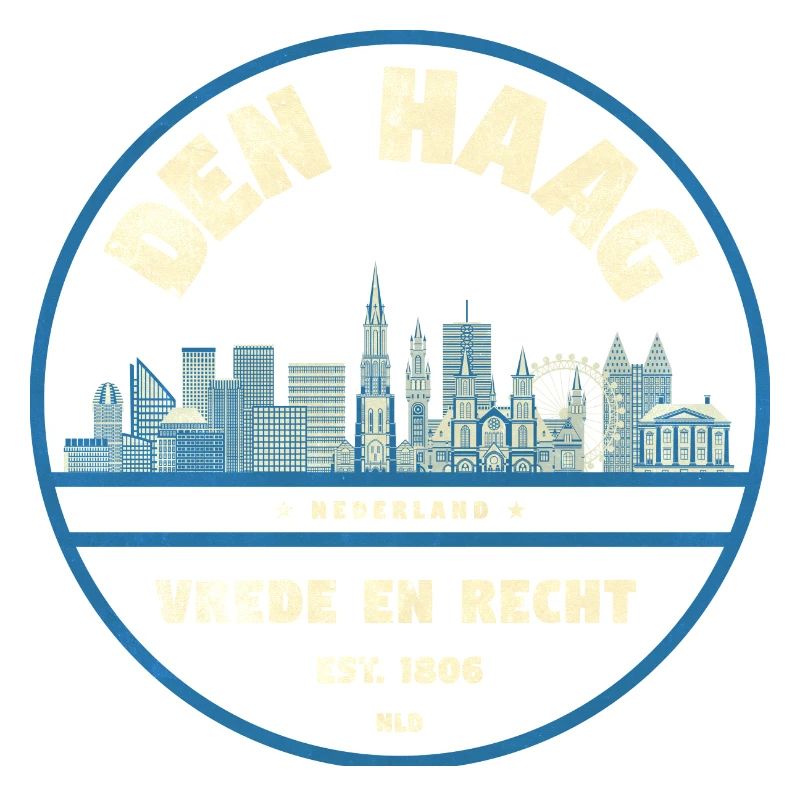 The Hague Skyline Emblem Netherlands