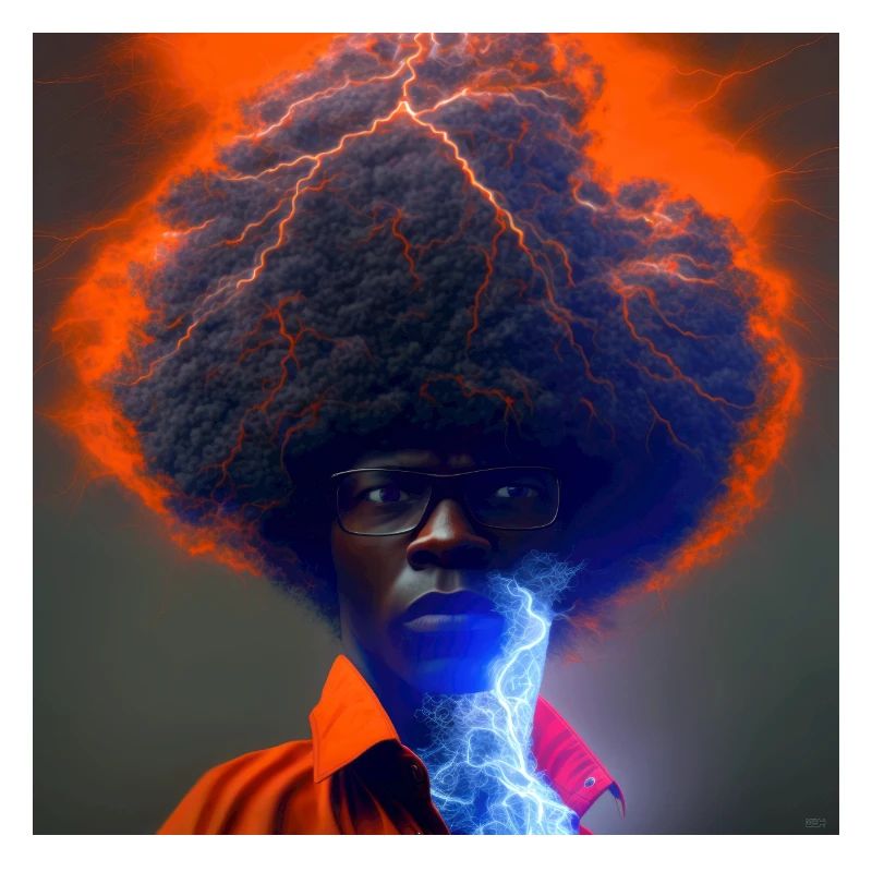 elektrik portrait - Afro Lightning and Lightning