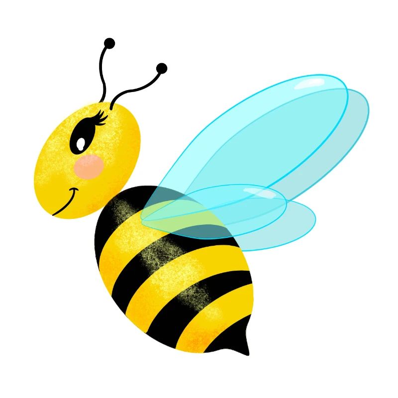 Flying graceful bee