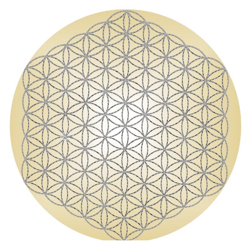 Blume des Lebens Silber - 5. Dimension - Mandala