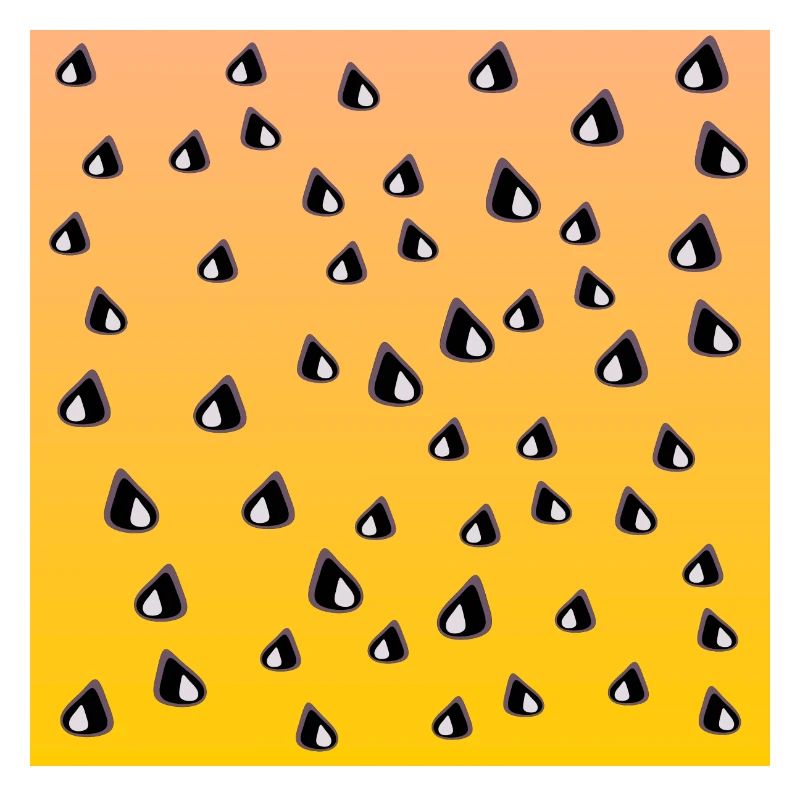 Motif de pastèque jaune LÉGUMES MANGEANT DES GRAINES