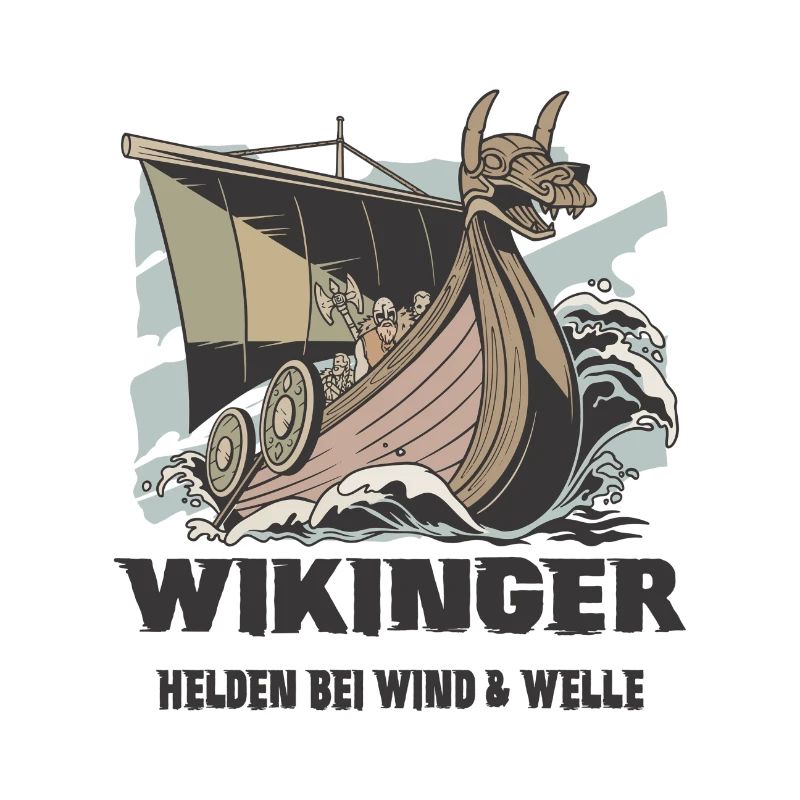 Wikinger Seefahrt Design