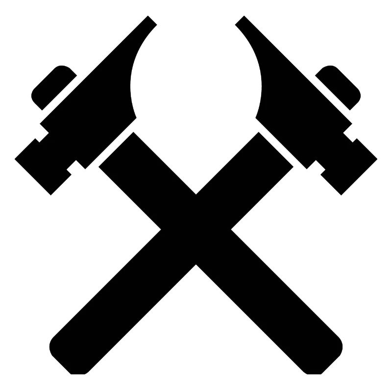 Tools Hammer Carpenter Symbol icon Logo Graphic