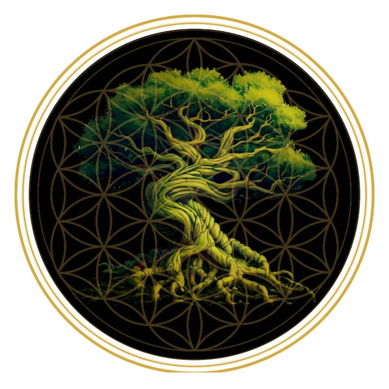 World Tree Yggdrasil World Ash Logo