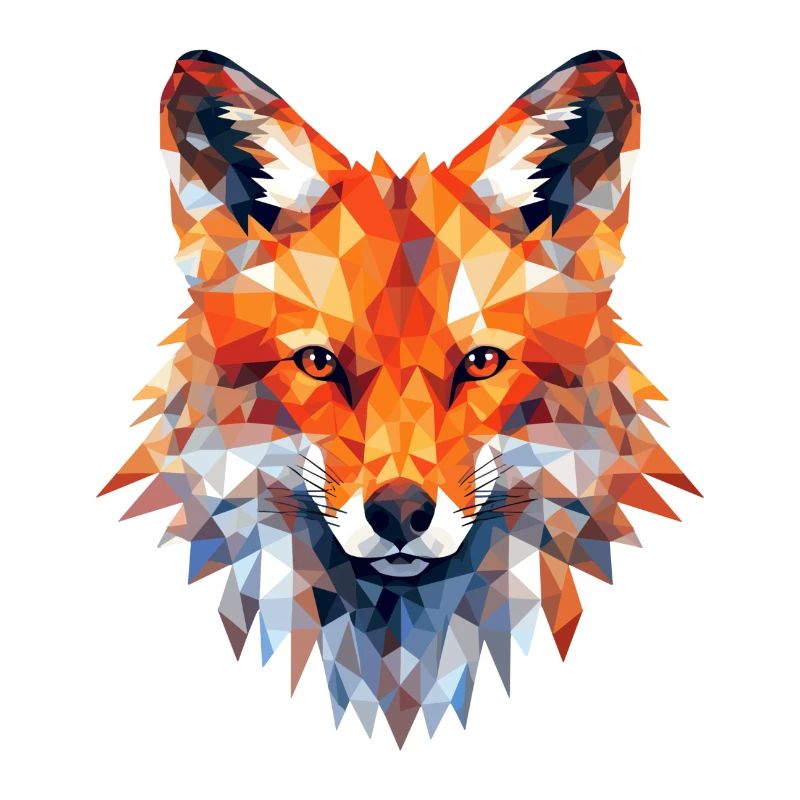 Fuchs Polygon Füchse Wald Polarfuchs Tier