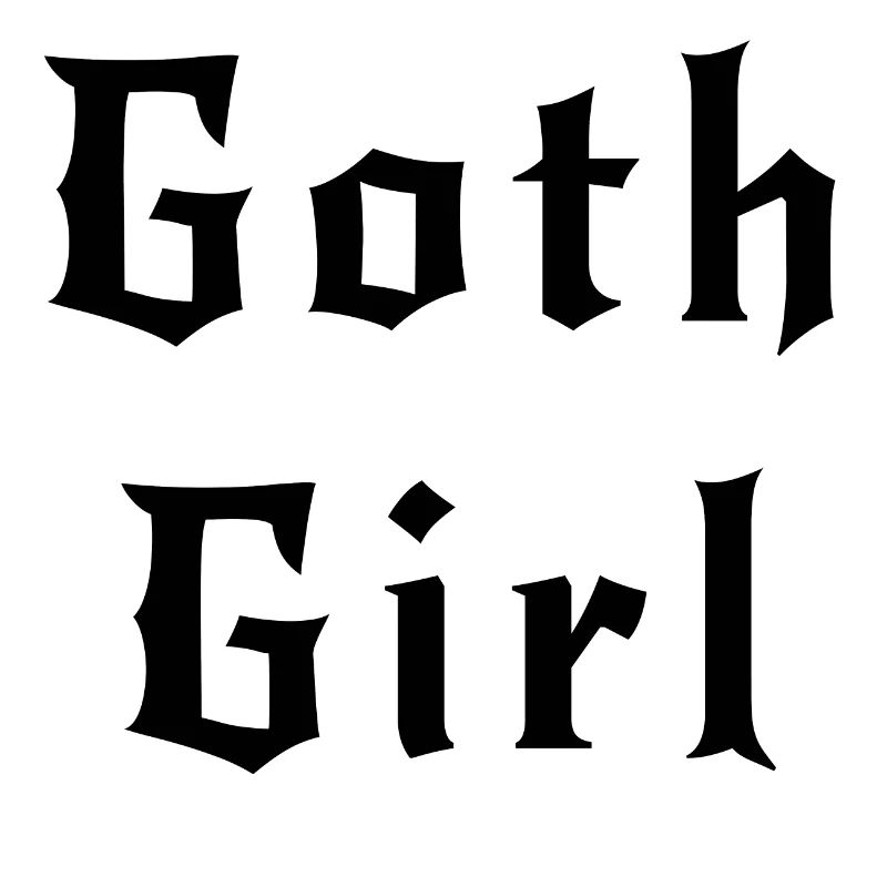 Gothic Mädchen schwarz