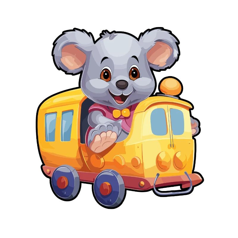 Koala Koalabär Eisenbahn Koala Bär fährt Eisenbahn