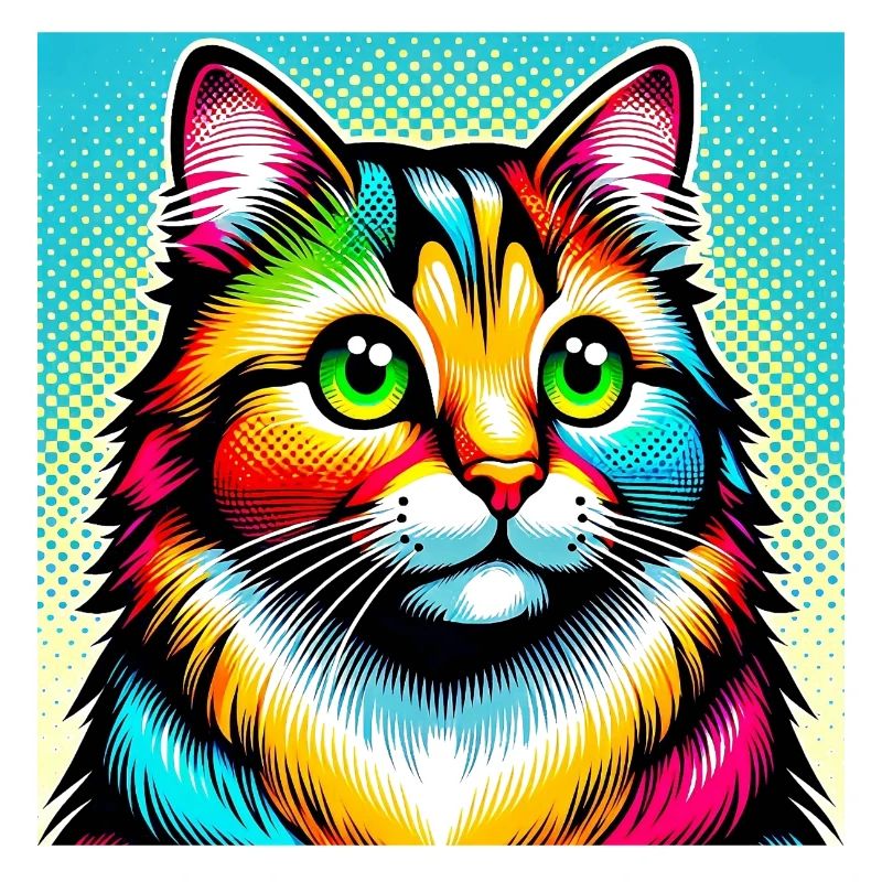 Cat Pop Art
