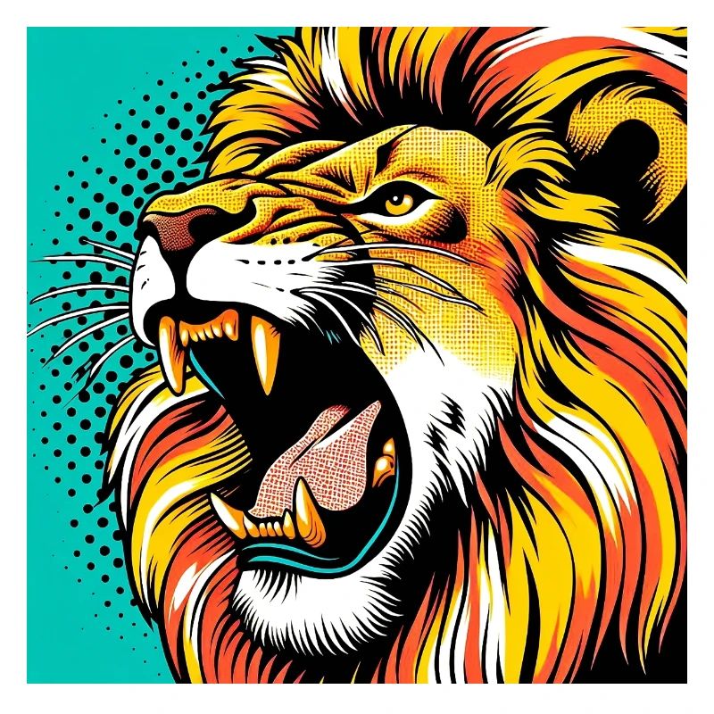 Lion Pop Art