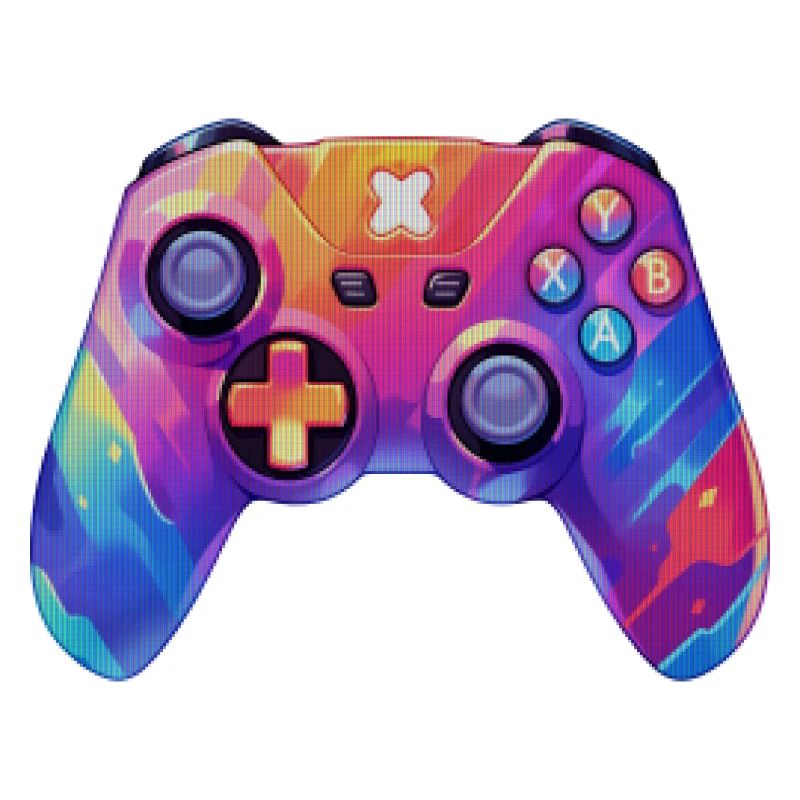 Pixel art video game controller