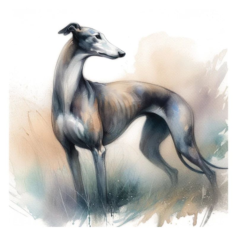 Watercolor Greyhound