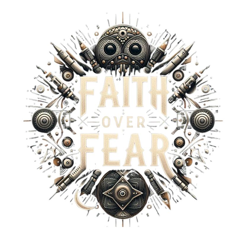 Glaube über Angst Steampunk