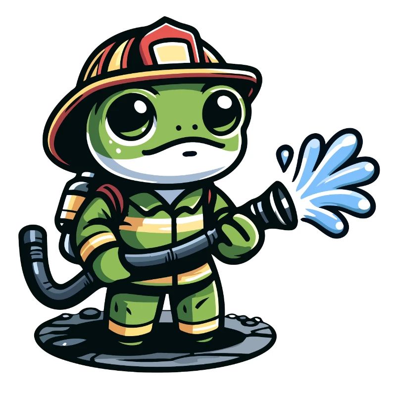 Ribbit de pompier : le courageux défenseur de l’étang