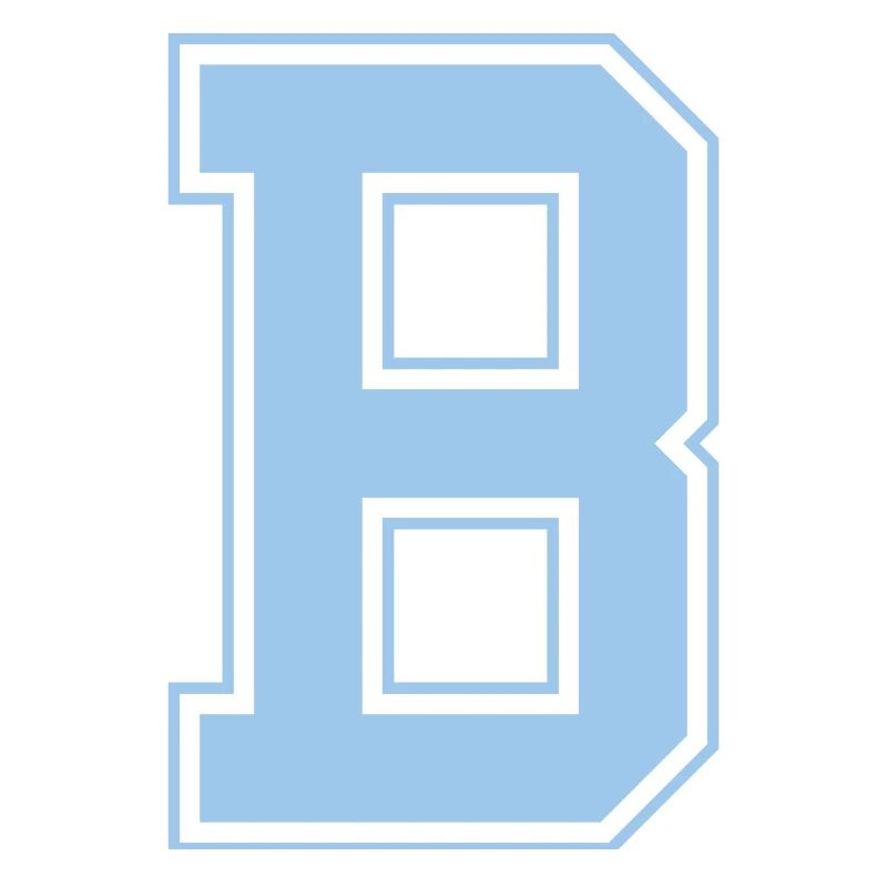 Monogram Bleu Clair Varsity College Initial B