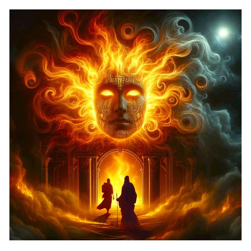 Mythological Fire Face