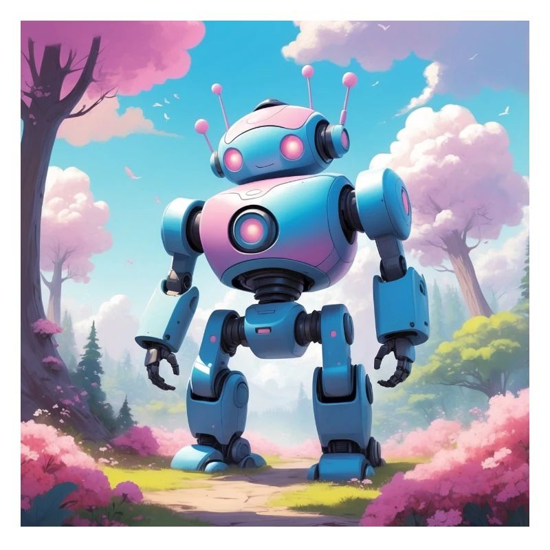 Robot on dream planet
