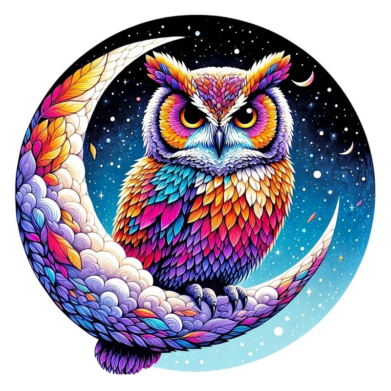 Owl on the Moon