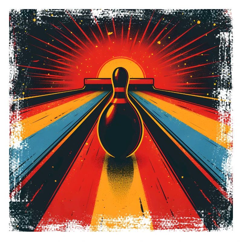 Bowling in vintage style