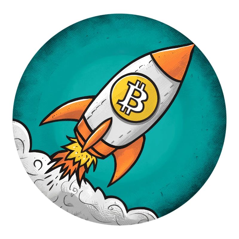 Fusée crypto : Bitcoin sur la lune !