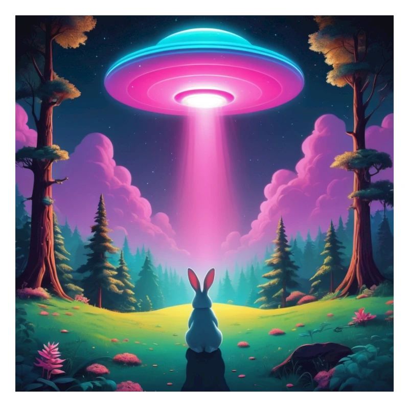 UFO with rabbit