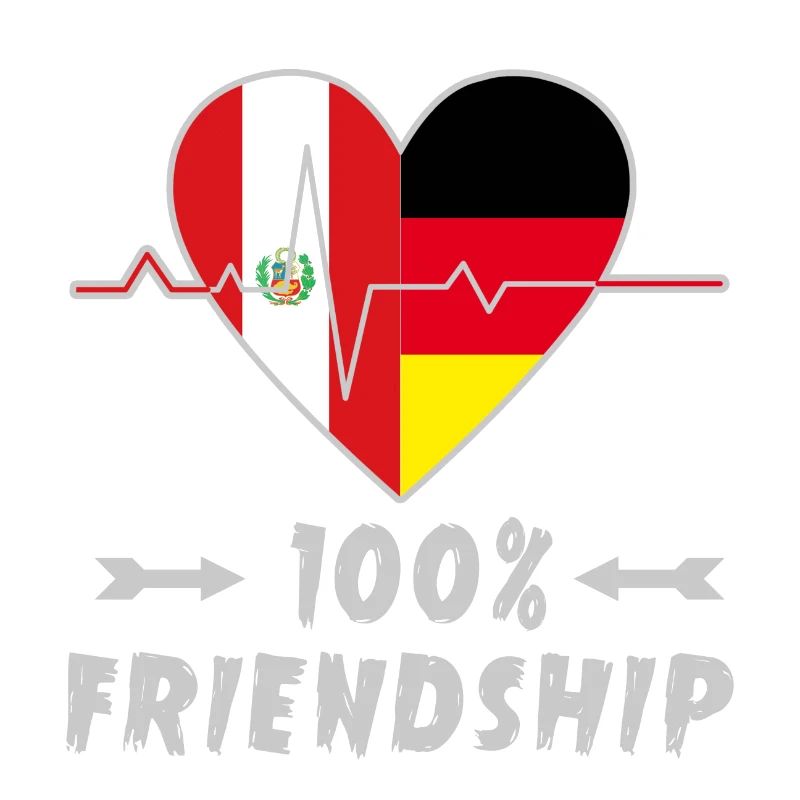 Peru and Germany 100% friendship
