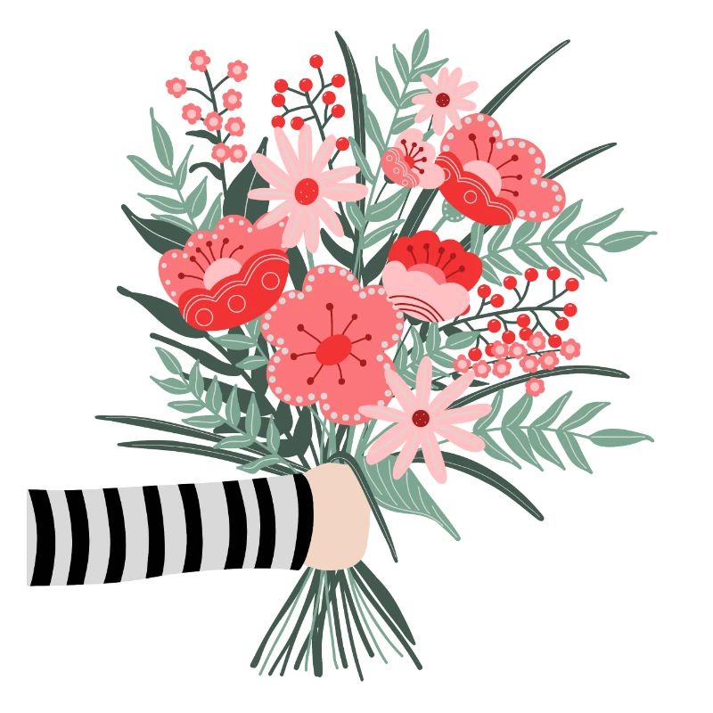 Dites simplement merci - une chère salutation aux fleurs