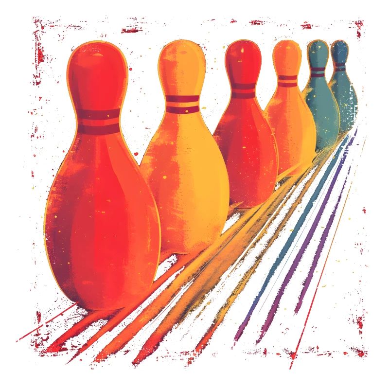 Dessin de bowling à l’ancienne