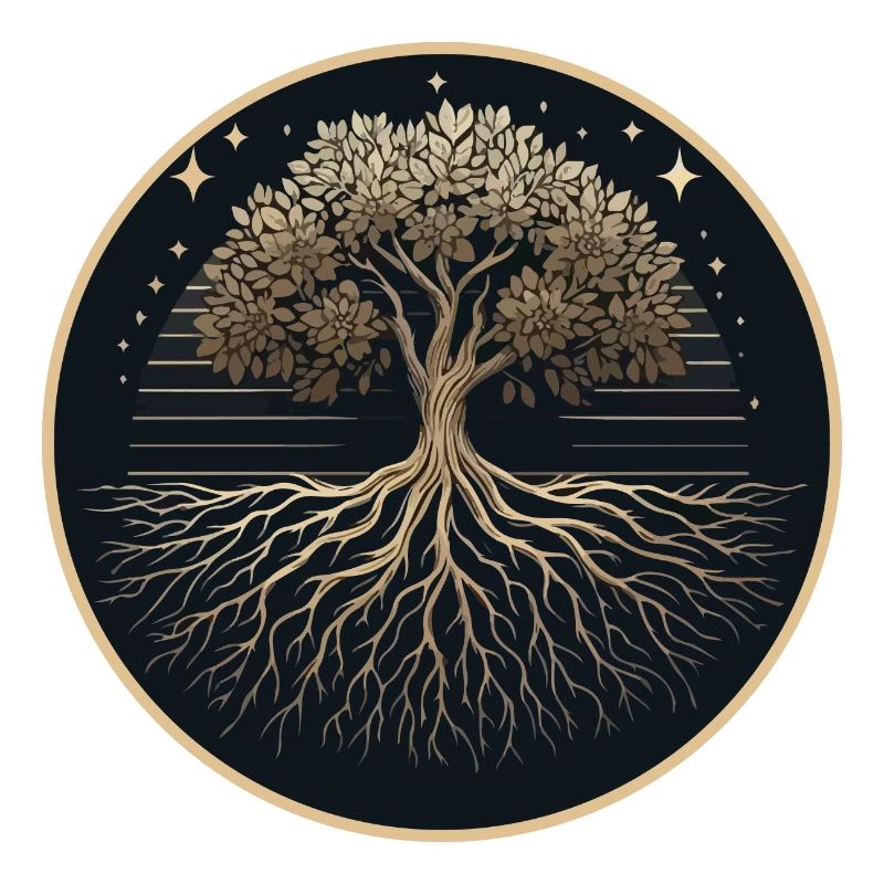 Tree Silhouette Roots