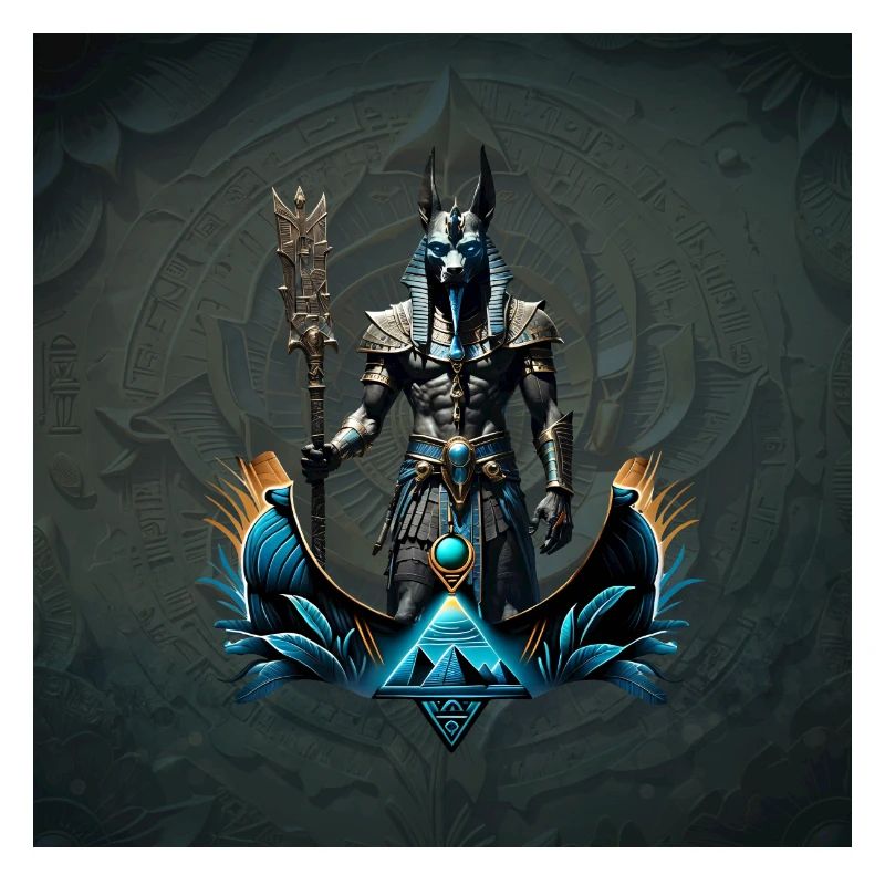 Anubis, der Gott der Toten.