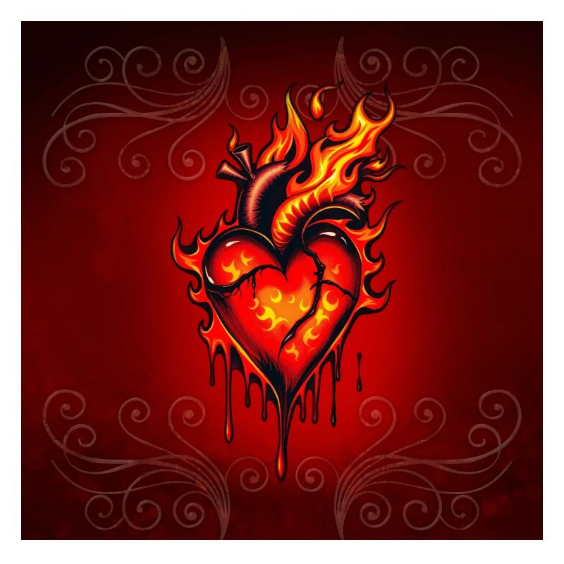 Flammendes Herz.