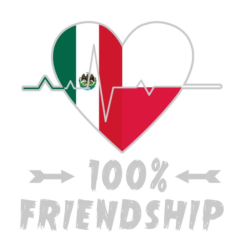 Mexiko und Polen 100% Freundschaft