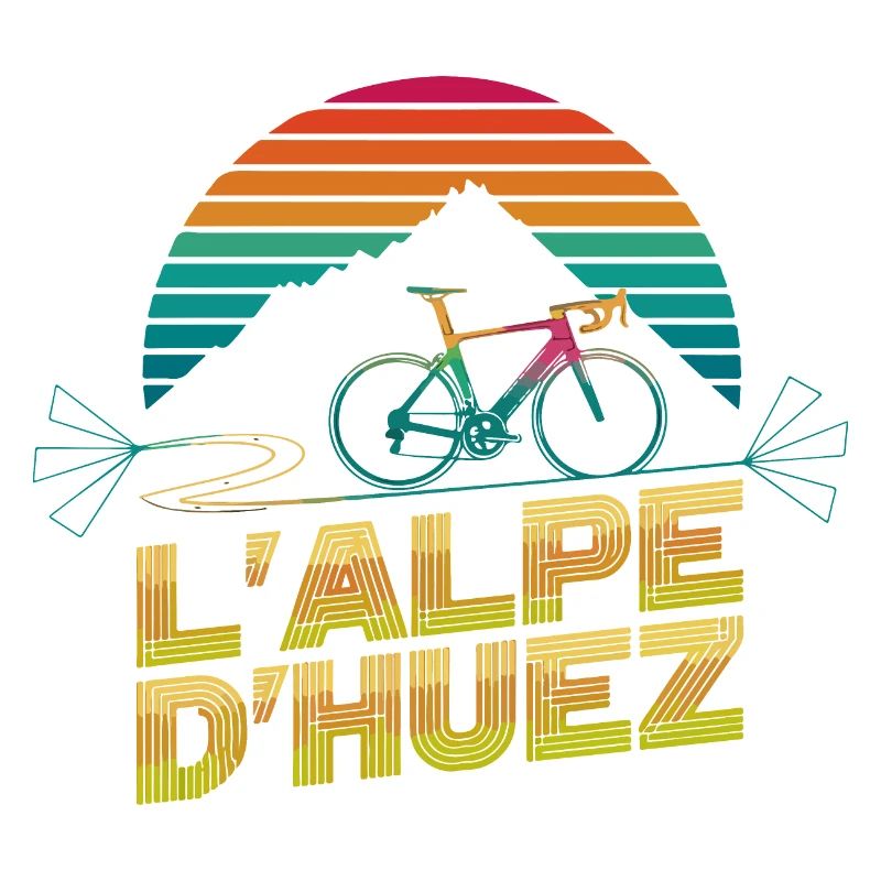L'Alpe d'Huez Retro Cycling
