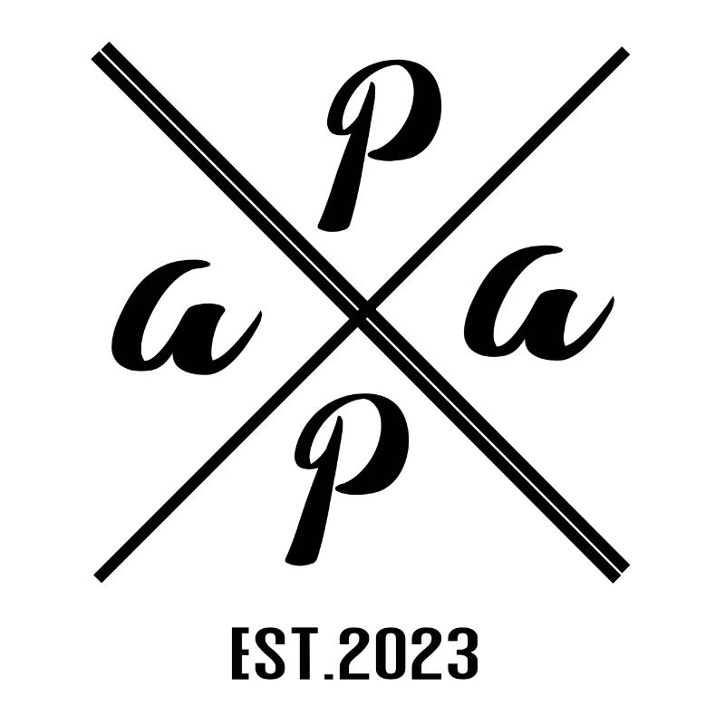 Papa Established 2023 – Minimalist Gift Design
