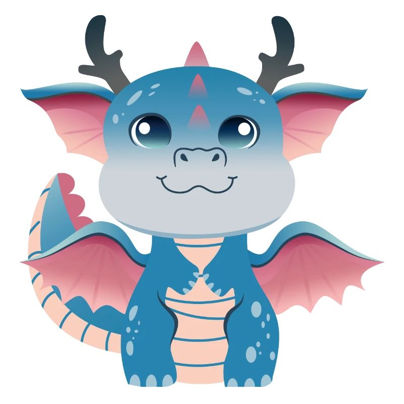 Breloque Dragonling Azur