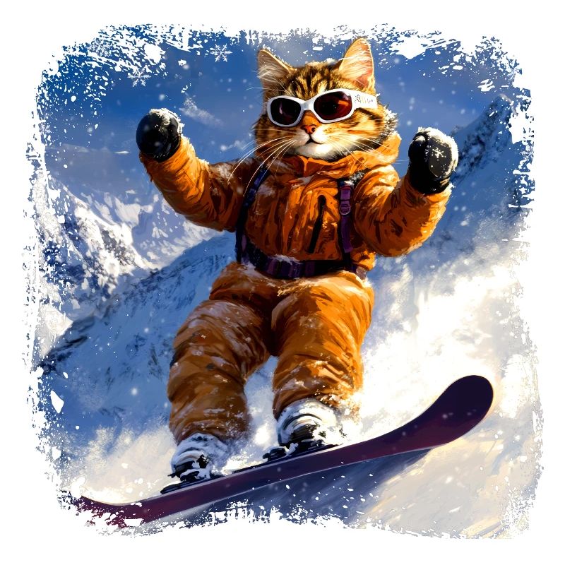 Cat Snowboard