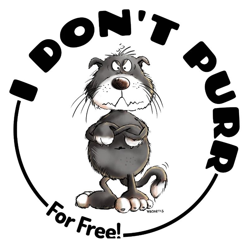 , je ne ronronne pas, chat disant chats