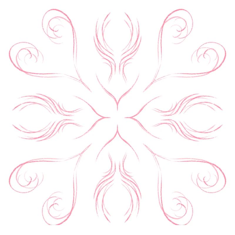 Pink hearts as a pattern