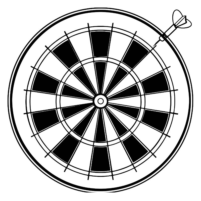 Dessin de fléchettes