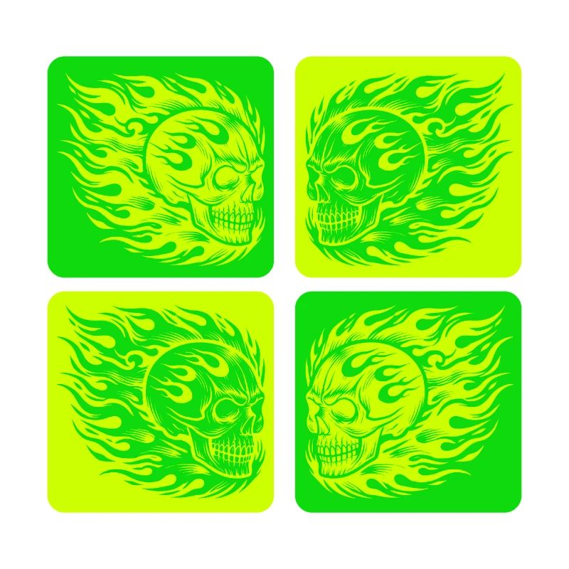Flaming Skull – Biker & Rocker Style