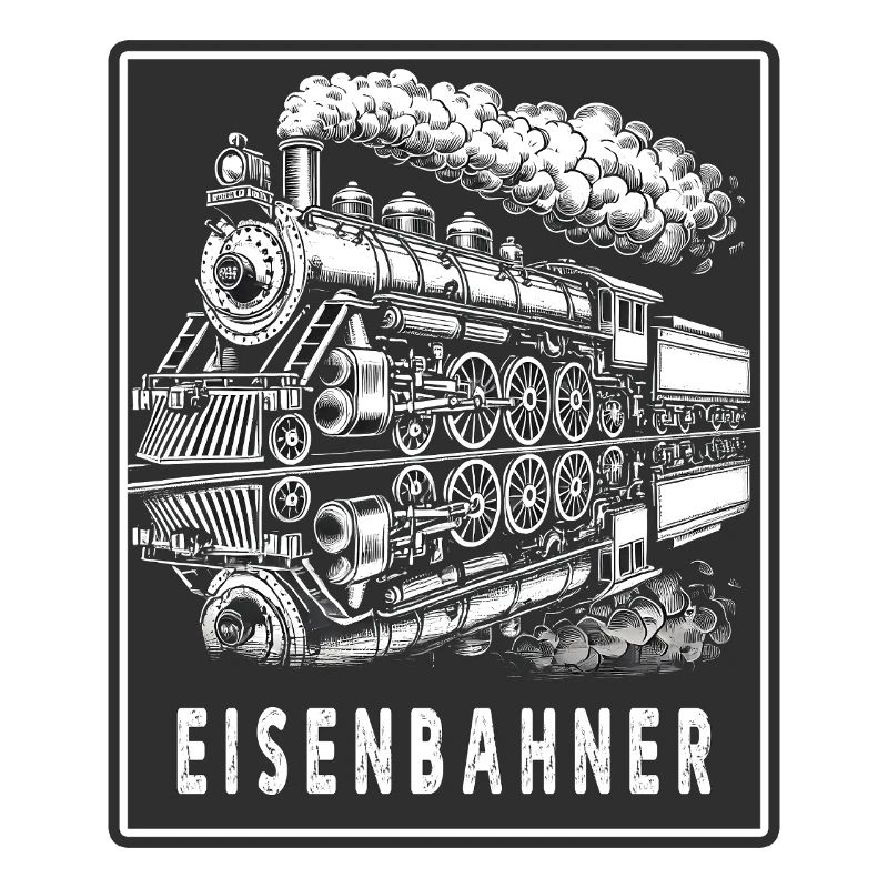 Dampflok Eisenbahner Retro